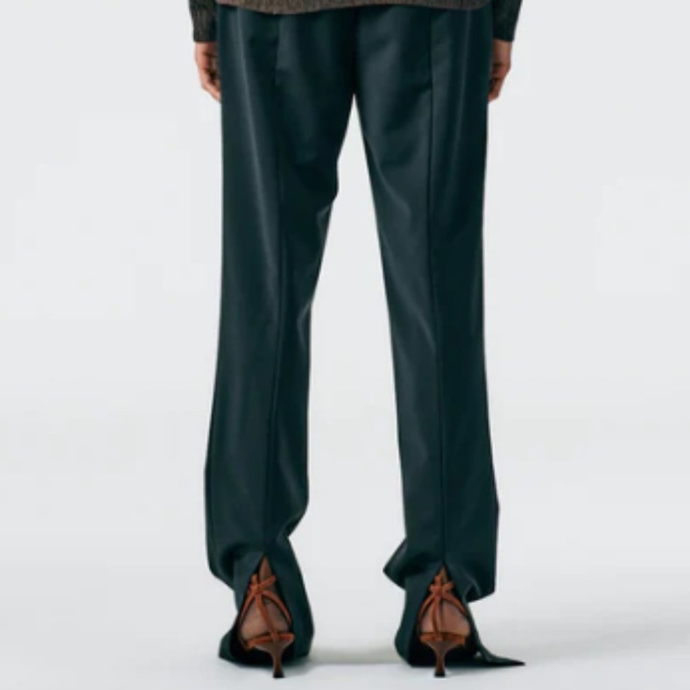 Tibi Tropical Wool Elfie Trouser with Slits - Petite - 4 - Picture 15 of 16